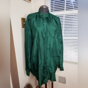 Men's Silk Button Shirt